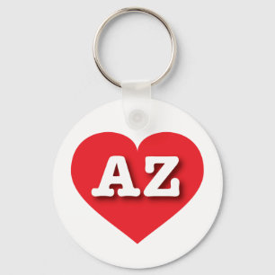 Arizona Red Heart - Big Love Key Ring