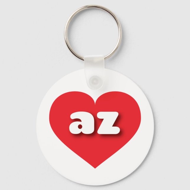 Arizona red heart - I love az Key Ring (Front)
