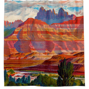 Arizona Red Shower Curtain