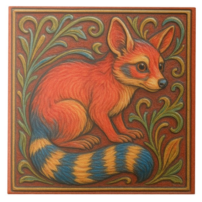 Arizona Ringtail - Ceramic Tile (Front)