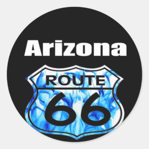 Arizona Route 66 Classic Round Sticker