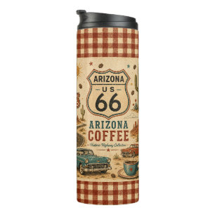 Arizona Route 66 Desert Diner Travel Sip Thermal Tumbler