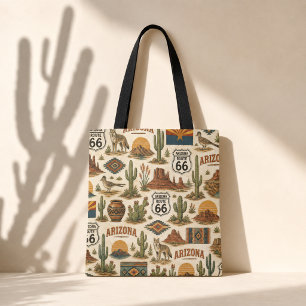 Arizona Route 66 Market Nomad Tote Bag