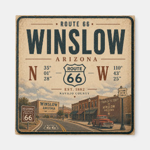 Arizona Route 66 Road Tribute Magnet