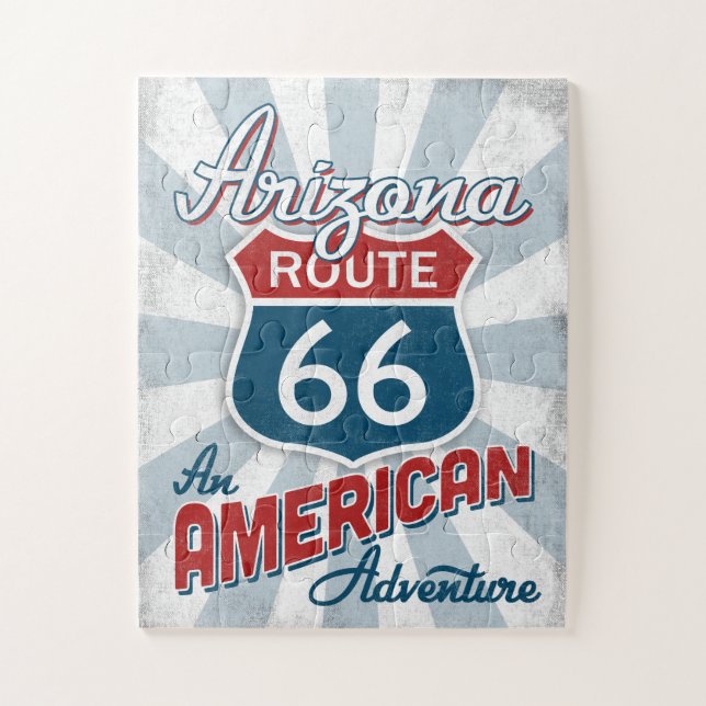 Arizona Route 66 Vintage America Jigsaw Puzzle (Vertical)