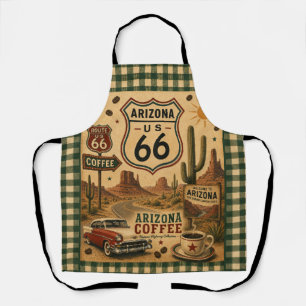 Arizona Route 66 Vintage Coffee Road Trip American Apron