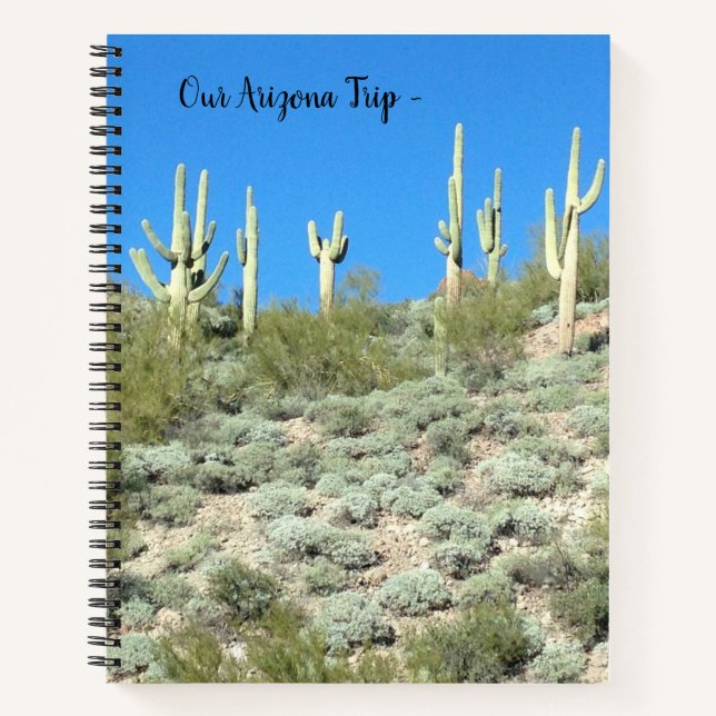 Arizona Saguaros - Travel Notebook (Front)