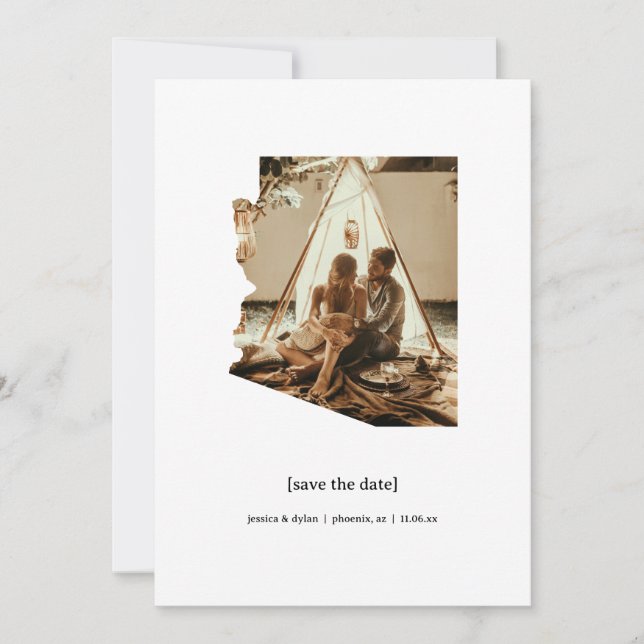 Arizona Save the Date Photo Card (Front)