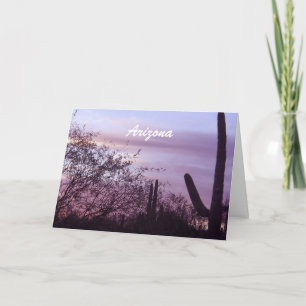 Arizona Scenic Purple Skies Card