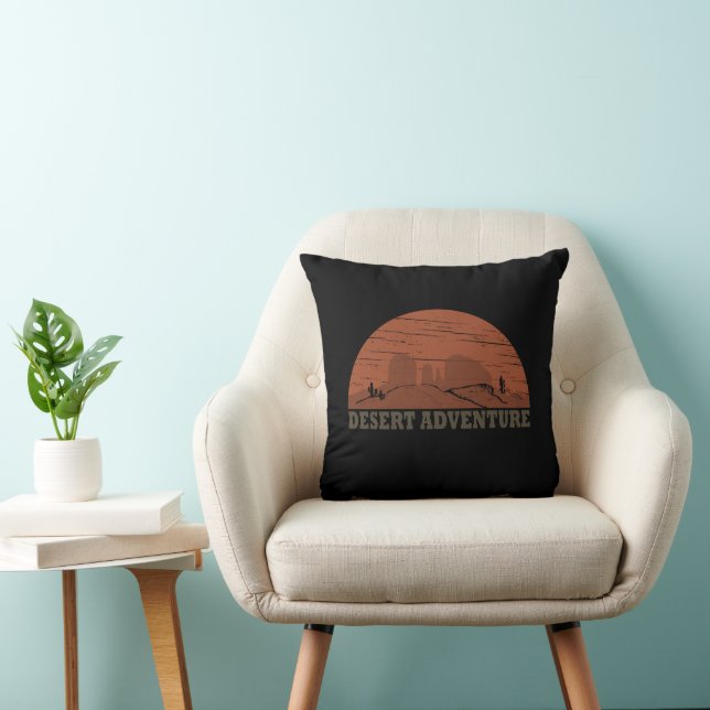 Arizona Sedona Desert landscape sunset vintage Cushion (Chair)