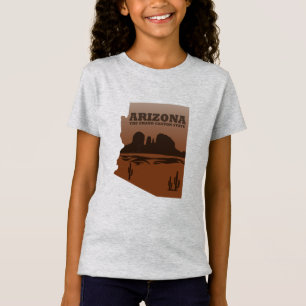 Arizona Sedona landscape az map vintage T-Shirt