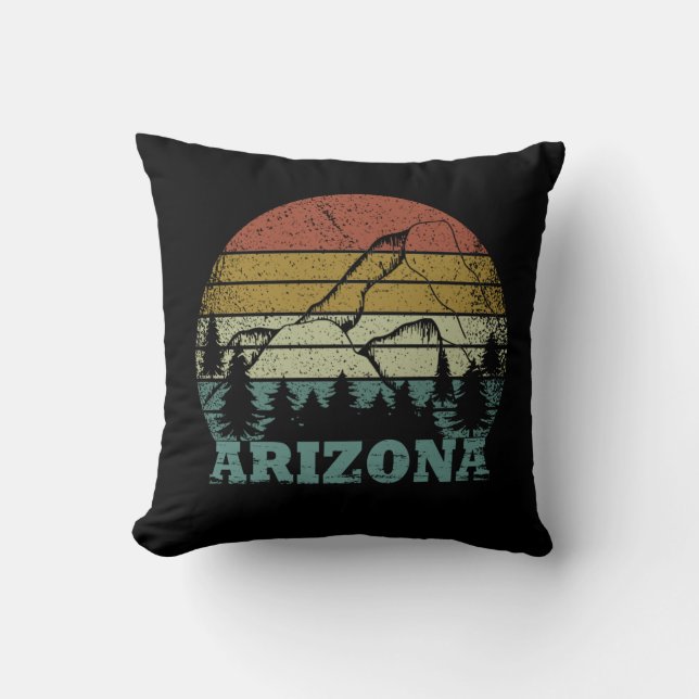 Arizona Sedona landscape az vintage Cushion (Front)