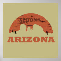 Arizona sedona landscape vintage az retro