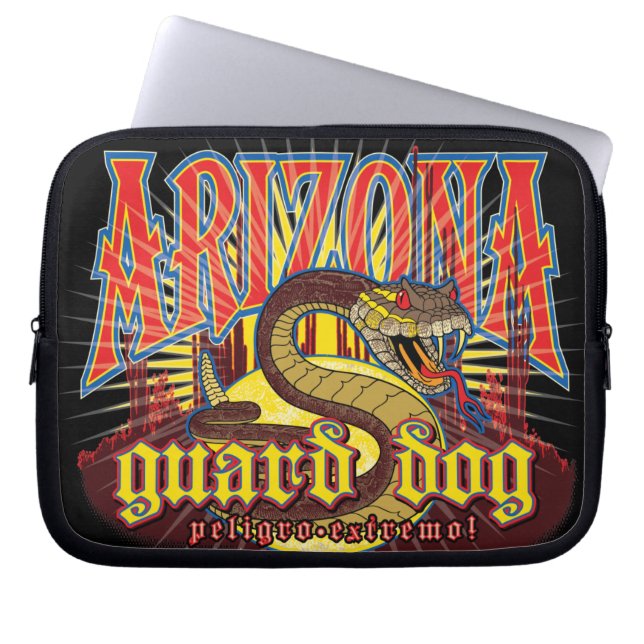 Arizona Snake Art Laptop Sleeve (Front)