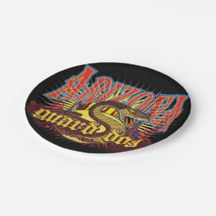Arizona Snake Art Paper Plate