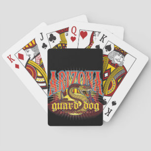 Arizona Snake Black & White Playing Card