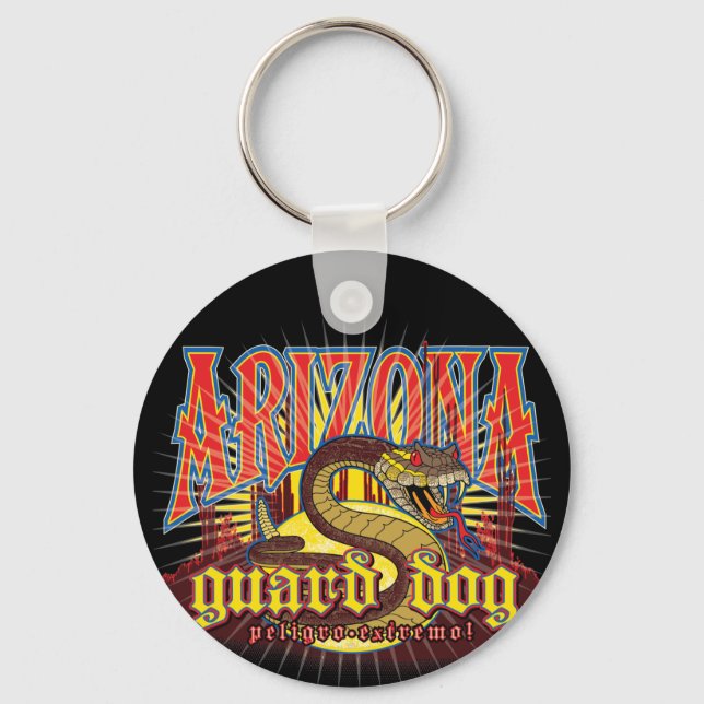 Arizona Snake on Guard Key Ring (Front)