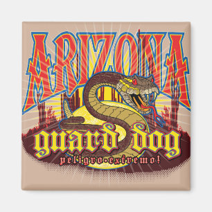Arizona Snake on Guard Magnet