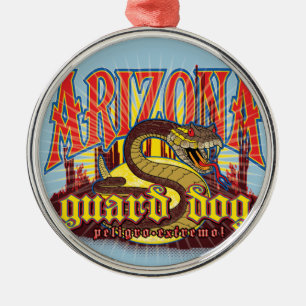 Arizona Snake on Guard Metal Tree Decoration