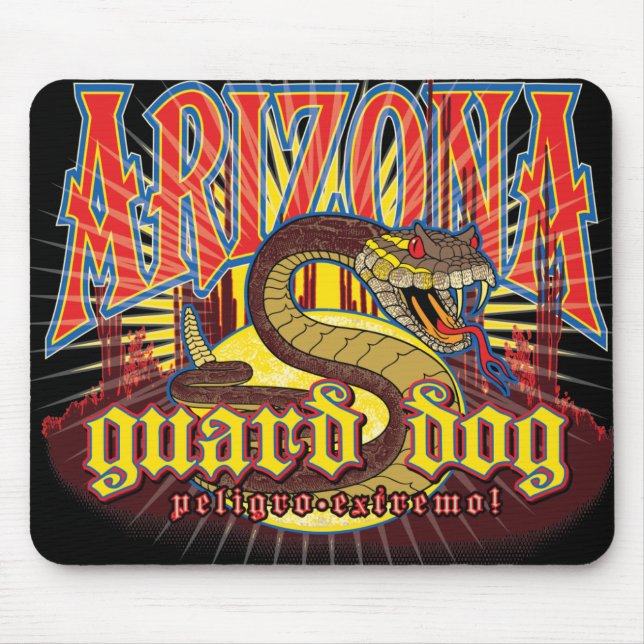 Arizona Snake on Guard Mouse Mat (Front)