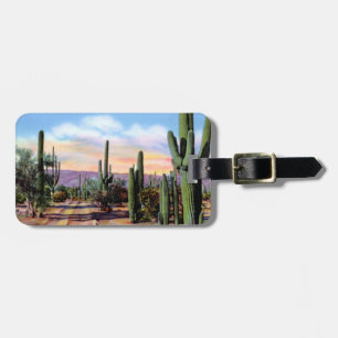 Arizona Sonoran Desert Scene Luggage Tag