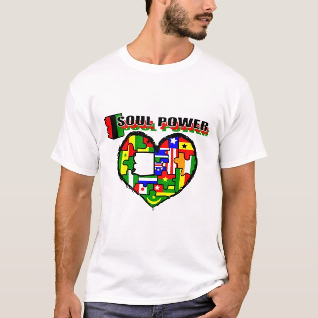 Arizona Soul Power with Larger Logo Design T-Shirt (Front)