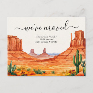 Arizona Southwest We've Moved Moving Announcement Postcard