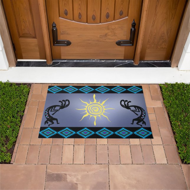 Arizona Southwestern Sun Kokopelli Doormat (Outdoor)