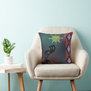 Arizona Southwestern Sun Kokopelli Doormat Cushion