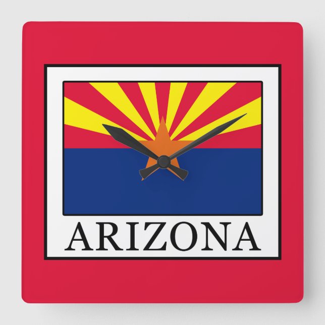 Arizona Square Wall Clock (Front)