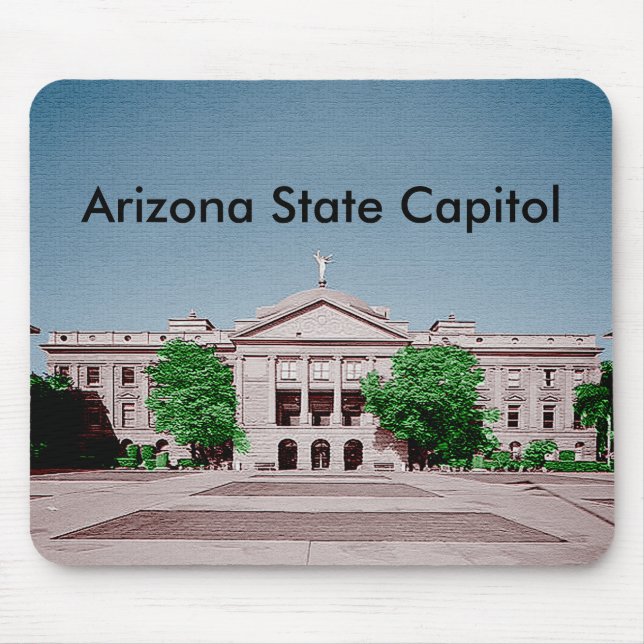 Arizona State Capitol Tinted Colourized Mouse Mat (Front)