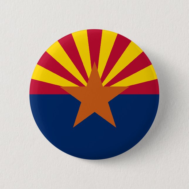 Arizona State Flag 6 Cm Round Badge (Front)