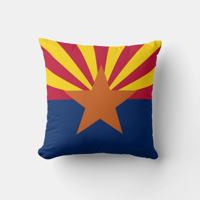 Arizona State Flag American MoJo Pillow (Front)