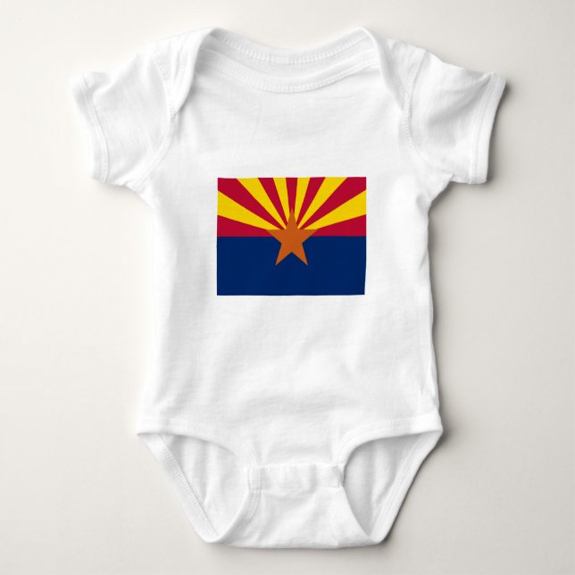 Arizona State Flag Baby Bodysuit (Front)