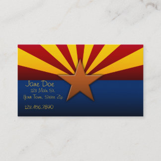 Arizona State Flag Business Cards