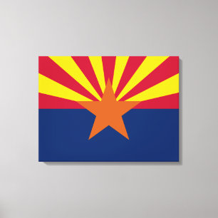 Arizona State Flag Canvas Print