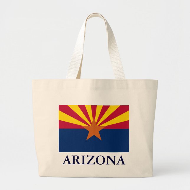 Arizona State Flag Canvas Tote Bag (Front)