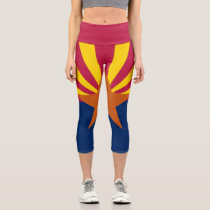 Arizona State Flag Capri Leggings