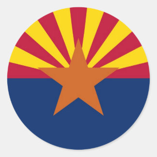 Arizona State Flag Classic Round Sticker