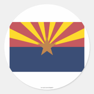 Arizona State Flag Classic Round Sticker