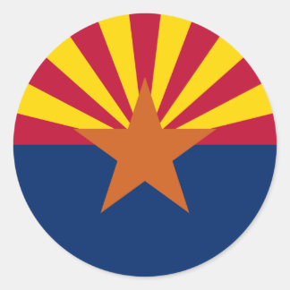 Arizona State Flag Classic Round Sticker