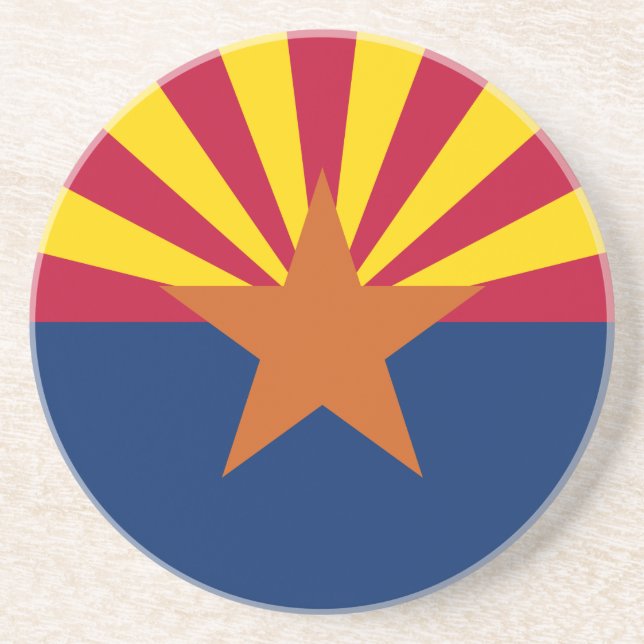 Arizona State Flag Coaster (Front)