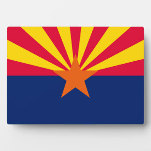 Arizona State Flag Design Decor Plaque