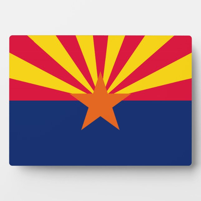 Arizona State Flag Design Decor Plaque (Front)