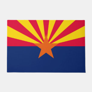 Arizona State Flag Design Doormat