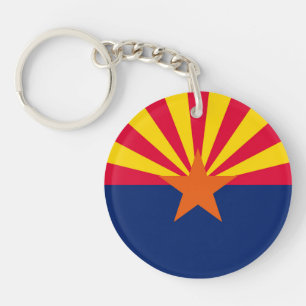 Arizona State Flag Design Key Ring