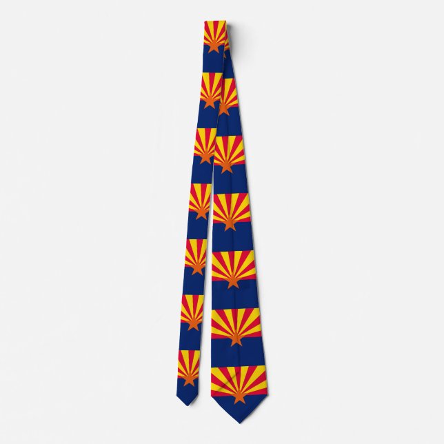 Arizona State Flag Design Tie (Back)