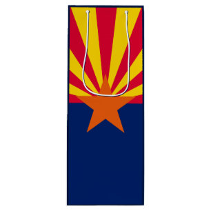 Arizona State Flag Design Wine Gift Bag