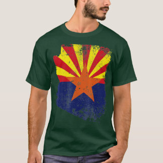 Arizona State Flag Faded Flag of Arizona  T-Shirt