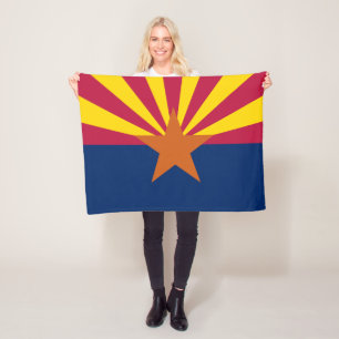Arizona State Flag Fleece Blanket